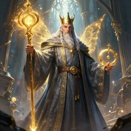 The powerful wizard Merlin, 4k, artstation, cgsociety, award-winning, masterpiece, stunning, beautiful, glorious, powerful, fantasy art
