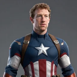mark zuckerberg as captain america, 3 d render, hyper realistic, detailed, portrait, ruan jia, by wlop, scifi, fanstasy, magic, the gathering, hyper detailed