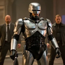 action scene from robocop in the new john wick movie