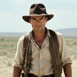 still from the Indiana Jones movie with James Ford, award-winning cinematography, 4k