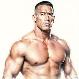 chinese ink painting of john cena