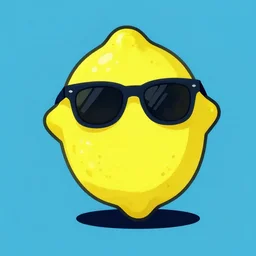 illustration of a lemon wearing sunglasses, gerald brom