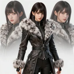 dragon hunter, fur - lined dragonhide jacket!!! beautiful and elegant female!! gorgeous ayes!! character concept art, sharp focus, illustration, kinu nishimura!! ayami kojima! shunya yamashita! edayan!! octane render! unreal engine 5! highly rendered!! trending on artstation!! pixiv!