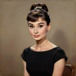 a painting of audrey hepburn by paul edwards