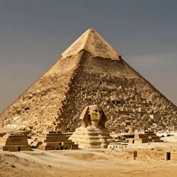drawing depicting how the ancient Egyptian pyramid was built
