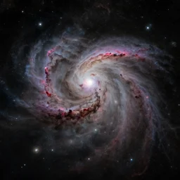 a nebula stuck in a dark cave