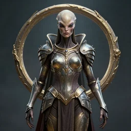 epic portrait of alien queen in ring armour by cleavanger and elvgren epic awesome symmetrical octane vfx maya render realistic