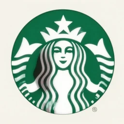 a full portrait photo of real - life starbucks logo princess, f / 2 2, 3 5 mm, 2 7 0 0 k, lighting, perfect faces, award winning photography.