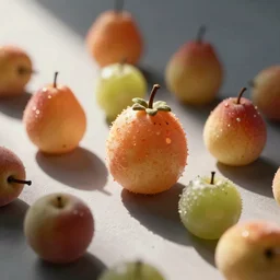 cute little fruitties, digital, artistic lighting, hyperdetailed