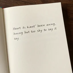 a heart that's been aching, but too shy to say it (say it)