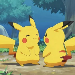 Pikachu sitting on his knees proposes marriage to you