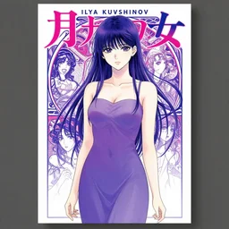 professionally drawn shoujo mature horror mystery romance manga comic cover full color, beautifully drawn coherent professional, drawn by ilya kuvshinov, ilya kuvshinov!, dave mckean, alphonse mucha and tsutomu nihei. japanese script kanji hiragana on the cover. simplistic minimalist stylized cover art. pink & purple & blue full color.