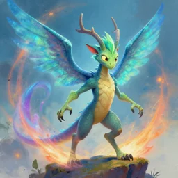 air elemental by ralph horsley, highly detailed illustration, matte painting, maya, pixar, engine, vibrant colors