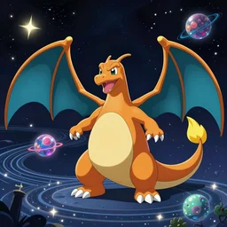 charizard observes the space - time continuum on heroic dose of psilocybin in various realities