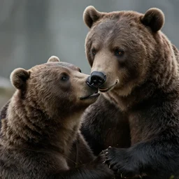 a viking fighting a bear, perfect eyes, perfect face, highly detailed, realistic, frazetta,