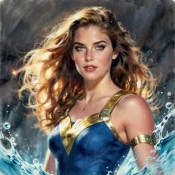 a water wizard from the DCEU, comic drawn by Ivan Reis