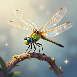 a magical Dragon fly as a Dj by aquaxio, trending on art station