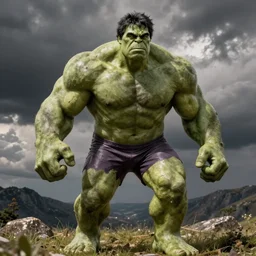 Hulk in swimsuit