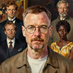 walter white, portrait painting by richard schmid, edgar maxence, kehinde wiley, thomas moran, maxfield parrish, studio ghibli, loish, alphonse mucha, fashion photography