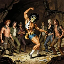 snookie twerking by frank frazetta, ken kelly, simon bisley, richard corben, robert crumb, clay wilson, spain rodriguez