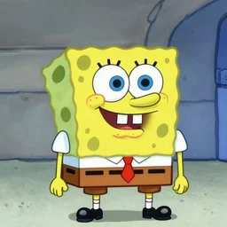 sponge bob medieval painting