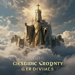 Kingdom of God, clouds, Heaven, award winning, very detailed, cinematic atmospheric, masterpiece