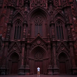 dark, baroque architecture, massive, extremely intricate, reddish lava highlights, greg rutkowski, darek zabrocki, marcin rubinkowski, lorenzo lanfranconi, oleg zherebin, karlkka, trending on artstation