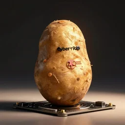 stable diffusion running on a cybertronic potato