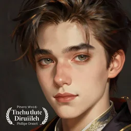 closeup headshot of the person who is a creative but bad cosplayer, digital illustration by Philippe Druillet
