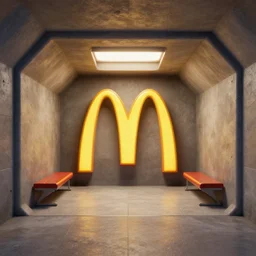 mcdonalds inside a bunker