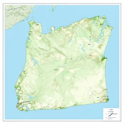 A map of a island in Oregon