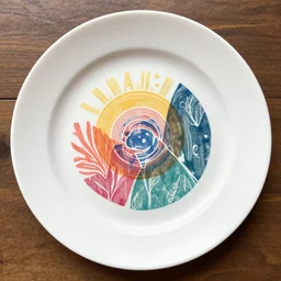 lost plate multicolor linocut