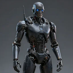 an hyper realistic soldier robot dark character 3 d face model sci fi art, moebius, blade runner 2 0 4 9, photorealistic render