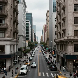 Photos of the streets of a megalopolis full of archologies detailed realistic High Resolution HD 8k