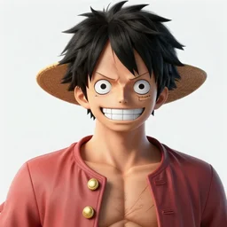a realistic photo of Luffy from One Piece, high detail, ultra realistic,