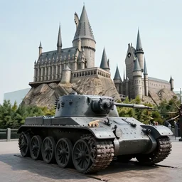Photo of a tank in Hogwarts