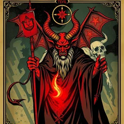 the devil tarot by aleister crowley. trending on artstation