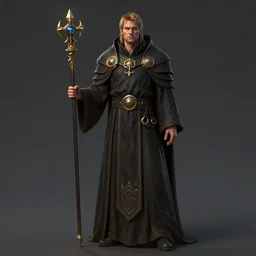 fantasy priest designed by Greg rutkowski, concept art, fantasy, 4k, CG render