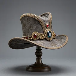 ornate fantasy hat on a pedestal