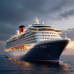 a luxury cruiseliner spaceship by marc adamus, beautiful dramatic lighting