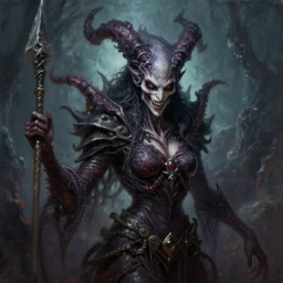 a _ fantasy _ style _ portrait _ painting _ of mind flayer dnd, wicked, oil _ painting _ unreal _ 5 _ daz. _ rpg _ portrait _ extremely _ detailed _ artgerm _ greg _ rutkowski _ greg