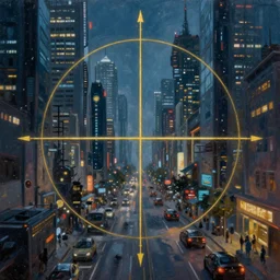 an epic painting of the cyberpunk city street at night, oil on canvas, cold colors, perfect composition, golden ratio, beautiful detailed, photorealistic, digital painting, artstation, concept art, smooth, sharp focus, illustration, cyberpunk background, artstation trending, octane render, unreal engine