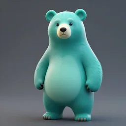 a turquoise bear warlock