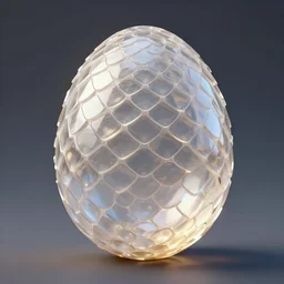 translucent dragon scale egg, photorealistic, symmetrical, unreal engine, 4k