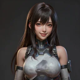 Clothed,worksafe.realistic style at CGSociety by WLOP,ilya kuvshinov,krenz cushart,Greg Rutkowski,trending on artstation.Zbrush sculpt colored,Octane render in Maya,Houdini VFX.Realistic sexy sci-fi Japanese J-Pop idol AV actress girl,expressing joy,silky hair, deep eyes.Oil painting.Cinematic dramatic atmosphere,sharp focus,soft volumetric studio lighting.