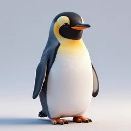 3D model of a penguin 4k