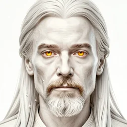 Walter White as a nature prophet, sci-fi, amber eyes, face, long hair, fantasy, intricate, elegant, highly detailed, digital painting, artstation, concept art, smooth, sharp focus, illustration, art by artgerm and greg rutkowski and alphonse mucha