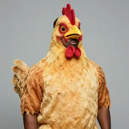 kanye west wearing a chicken costume