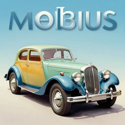 ( ( ( ( classical car ) ) ) ) by mœbius!!!!!!!!!!!!!!!!!!!!!!!!!!!, overdetailed art, colorful, artistic record jacket design