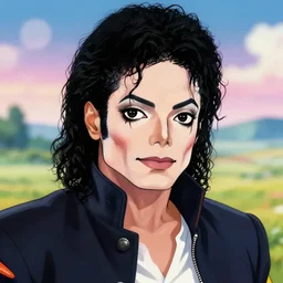 michael jackson!!!! realistic dramatic !big face close up concept art  of michael jackson as a dragon ball Z  character, beautiful landscape bokeh , 4k anime character illustration by akira toriyama, artstation